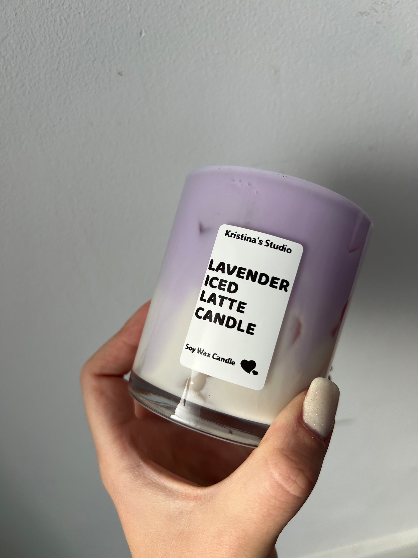 Lavender Iced Latte Candle