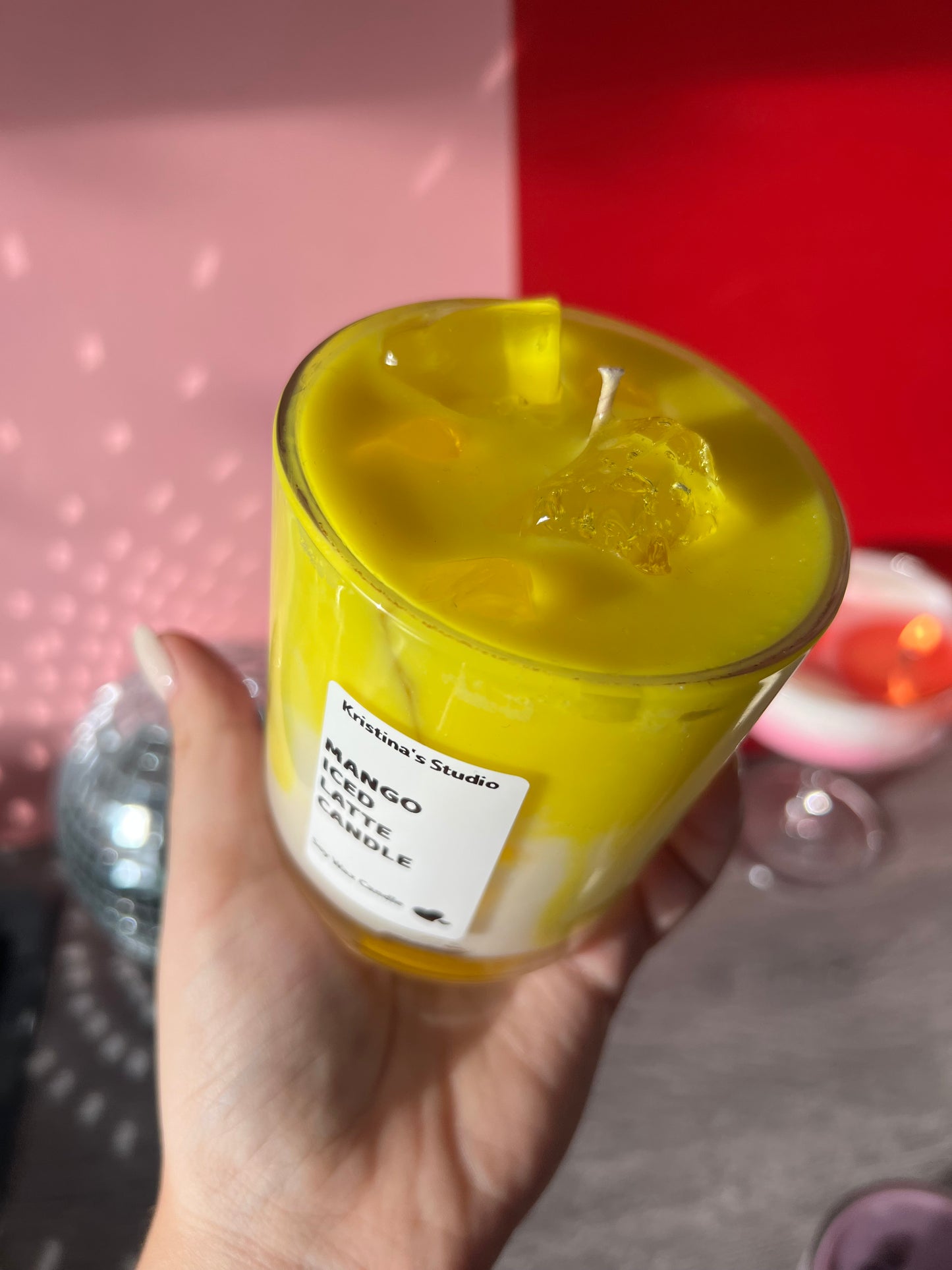 Mango Iced latte Candle