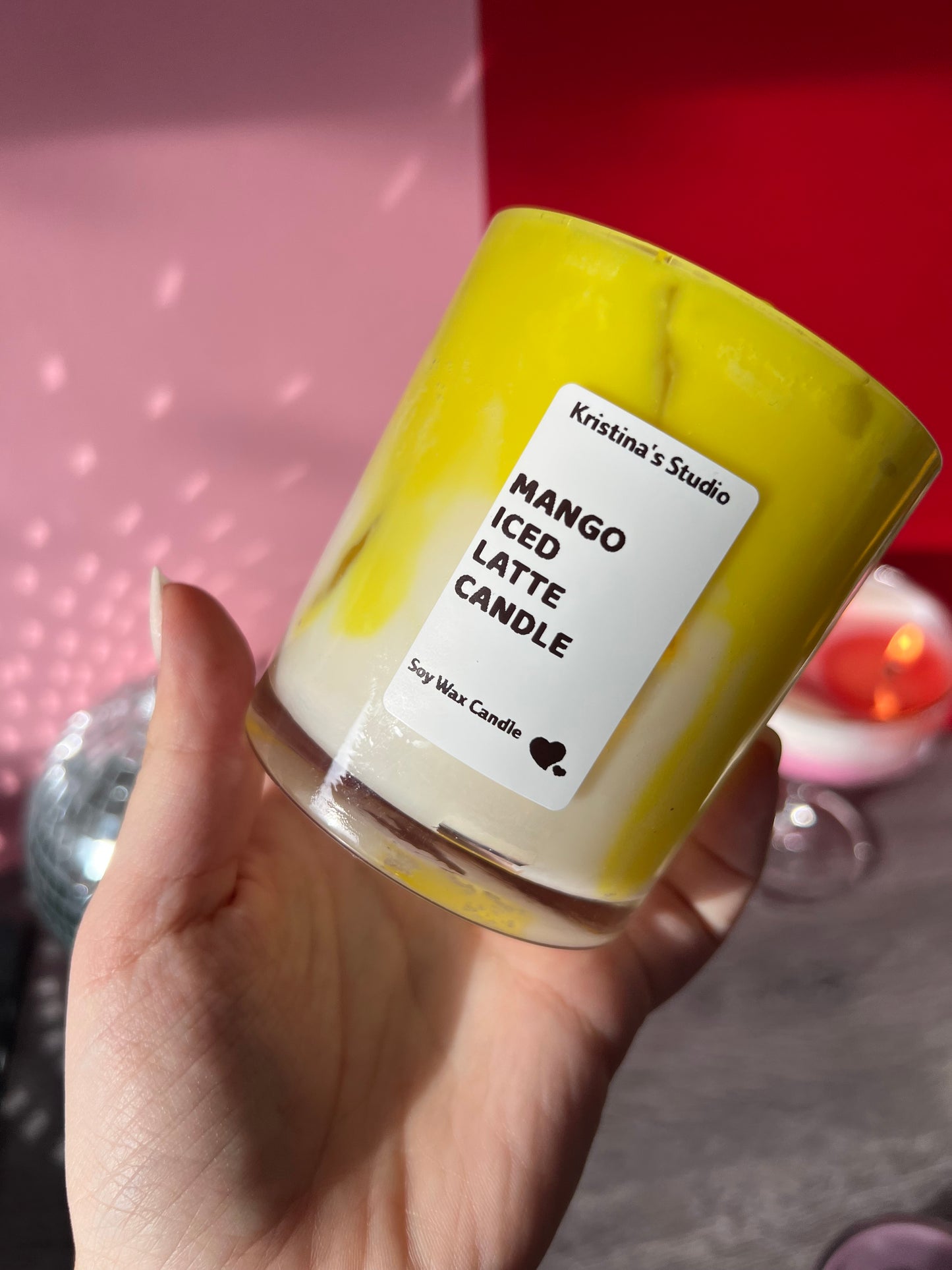 Mango Iced latte Candle