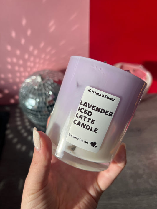 Lavender Iced Latte Candle