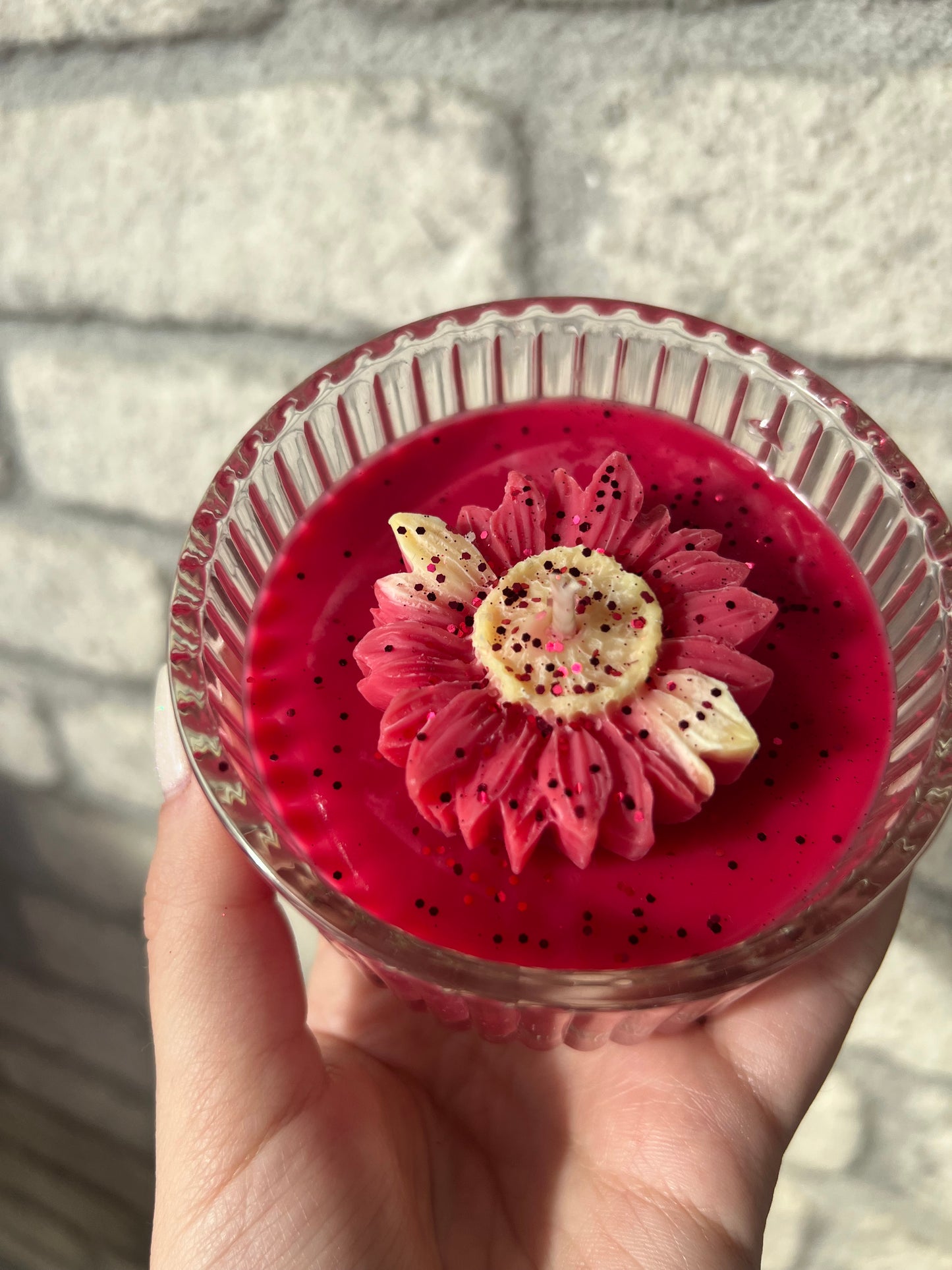 Valentine Flower Candle