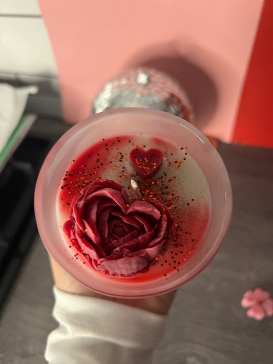 Will you be my Valentine candle