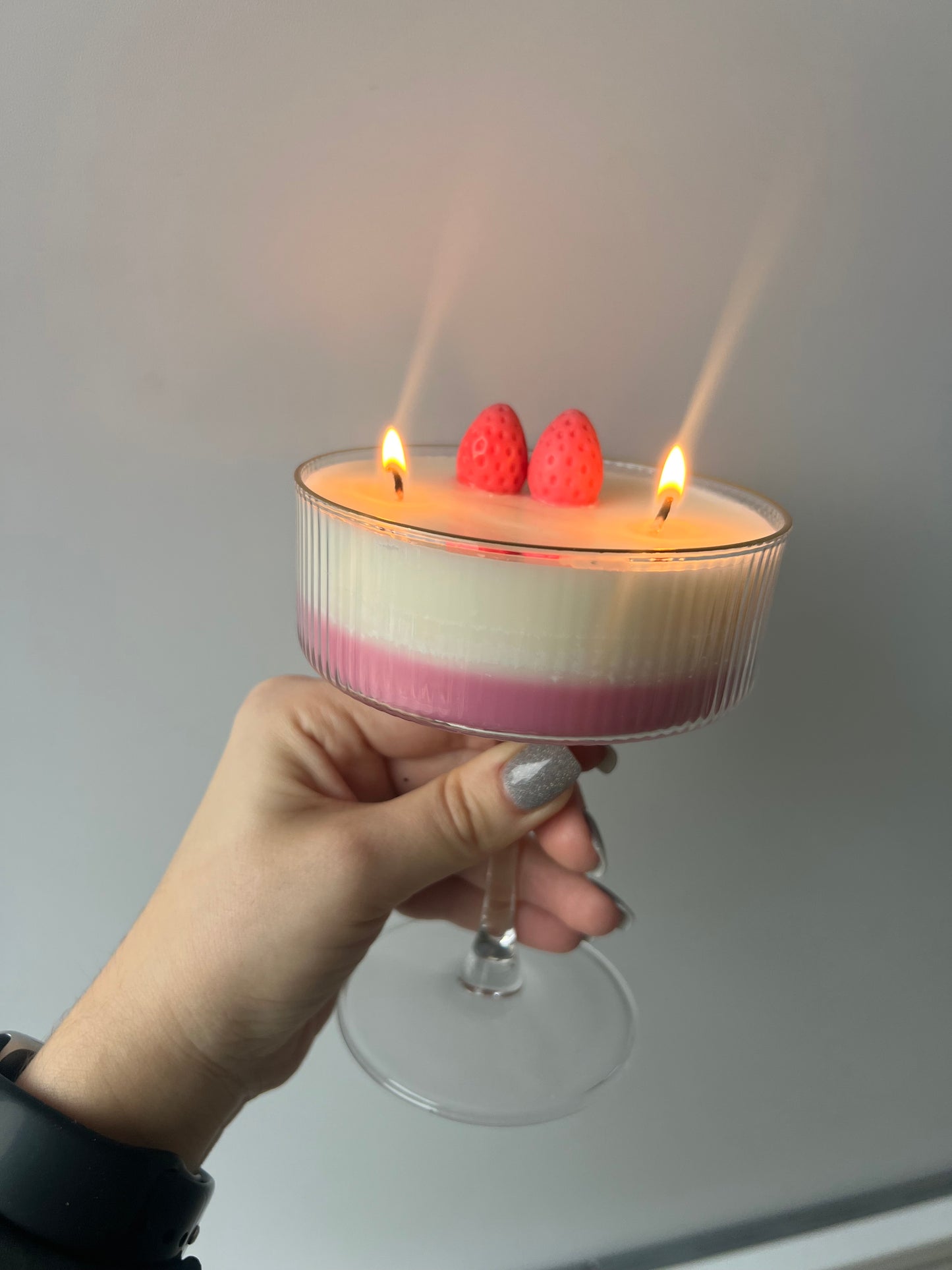 Strawberry Vanilla Spritz Candle
