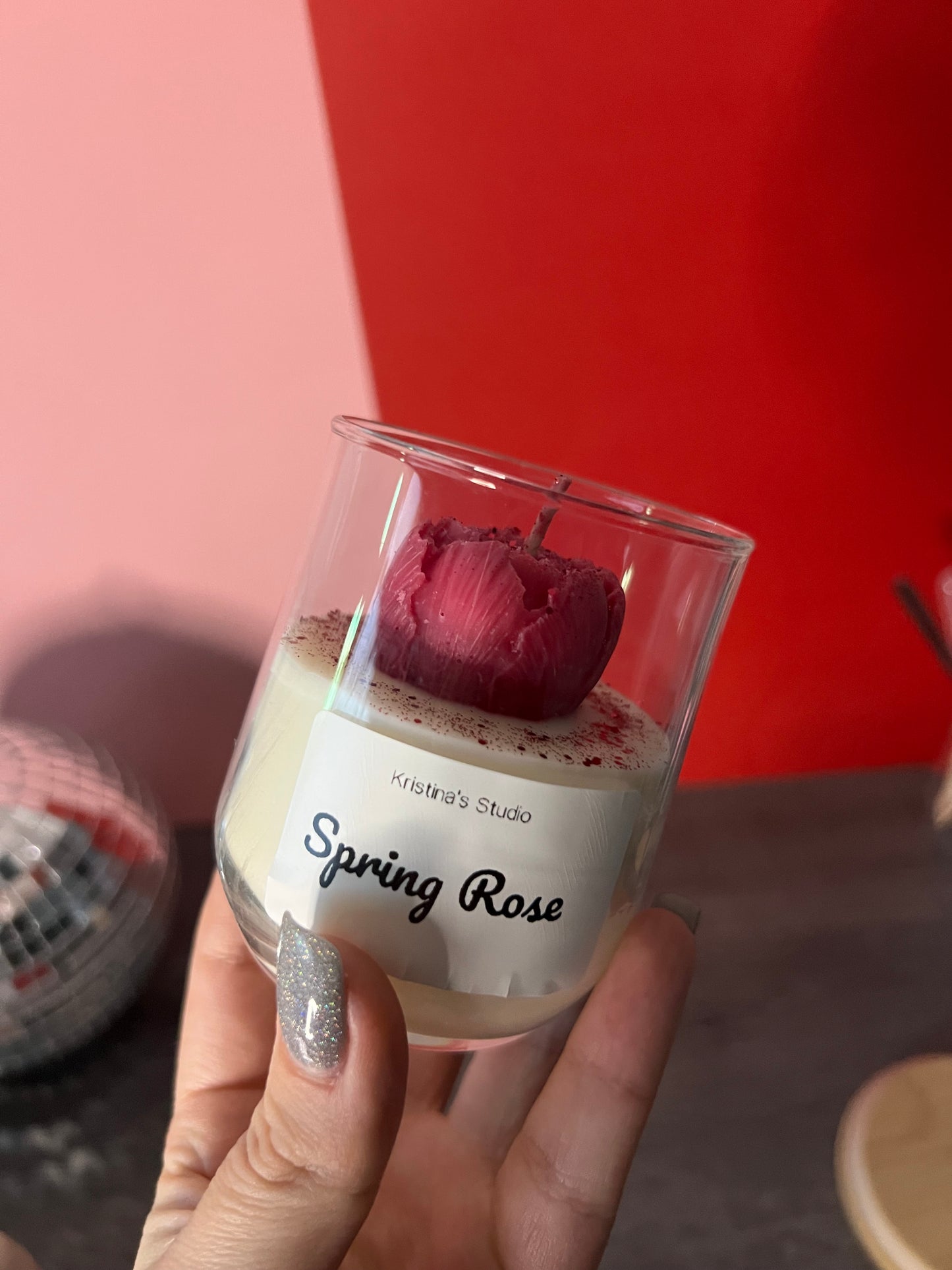 Lumânare Spring Rose