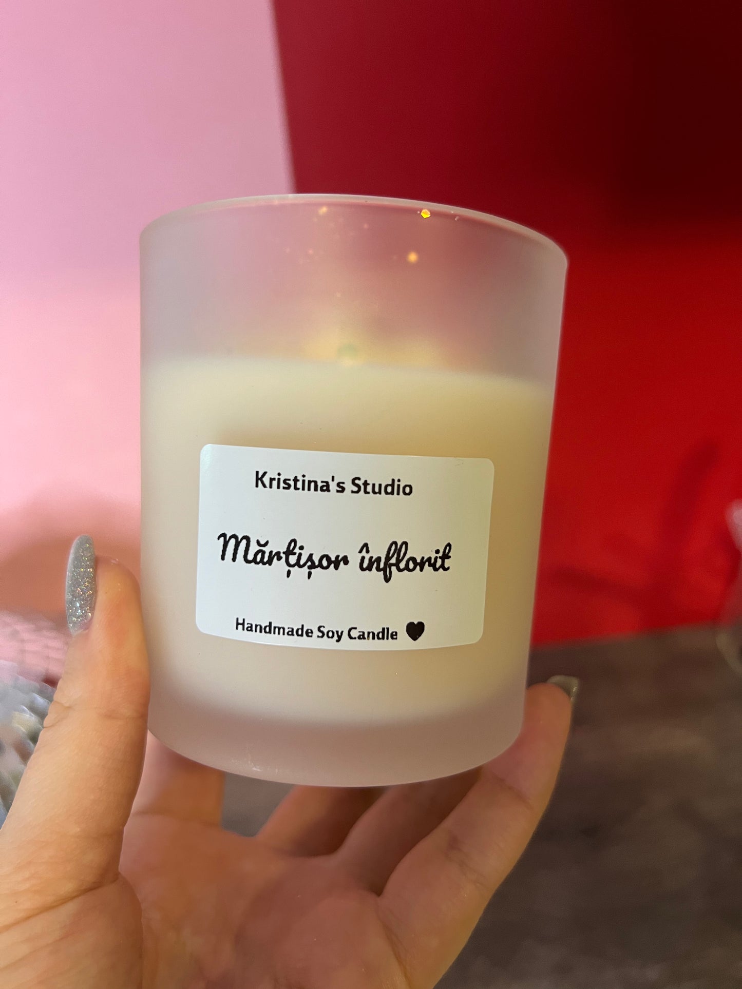 Lumânare Mărțişor înflorit